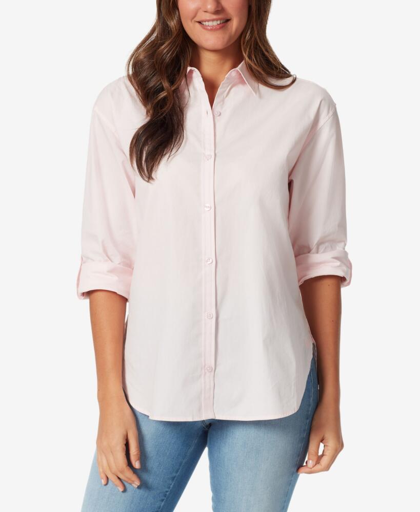 Gloria Vanderbilt Women's Amanda Button-Front Shirt - Pink Parasol Cover