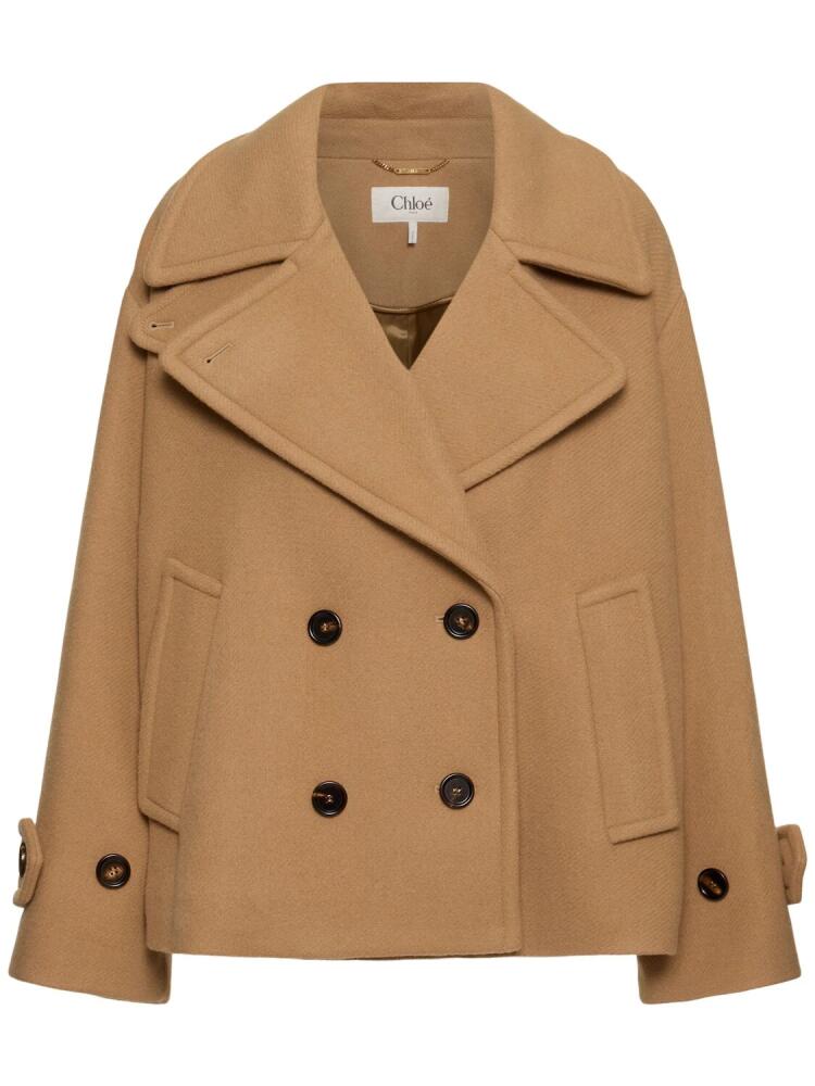 CHLOÉ Iconic Soft Wool Blend Short Coat Cover