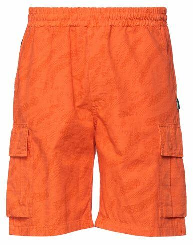 Octopus Man Shorts & Bermuda Shorts Orange Cotton Cover