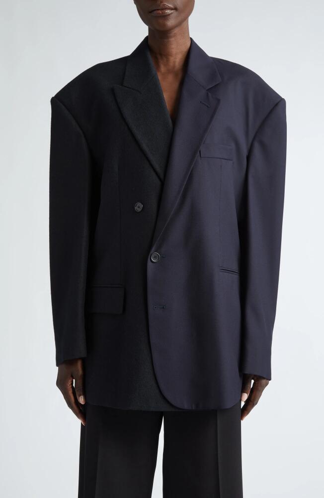 Balenciaga Boxy Wool Blazer in Black Cover