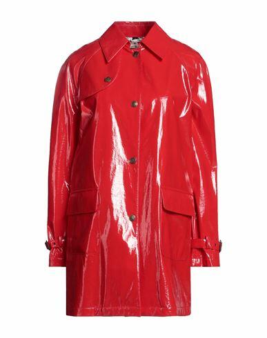 Sealup Woman Overcoat & Trench Coat Red Cotton, Polyurethane, Viscose Cover