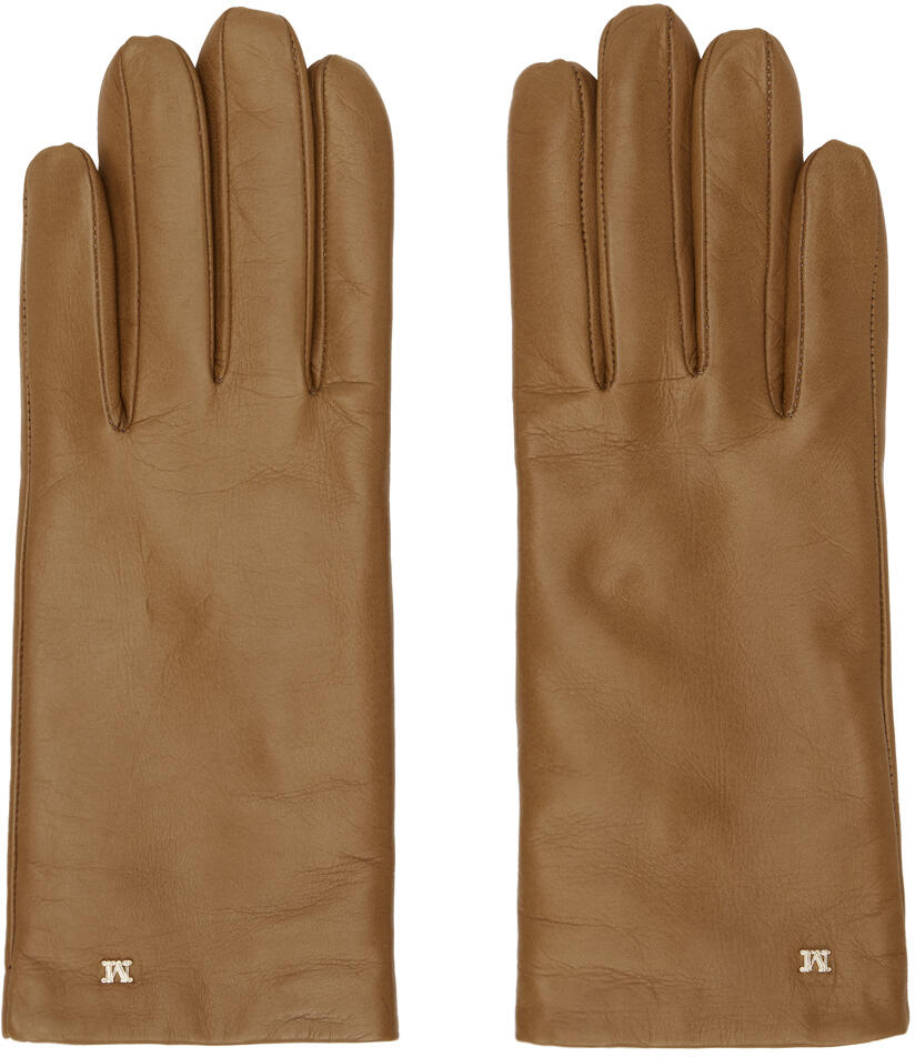 Max Mara Tan Spalato Gloves Cover