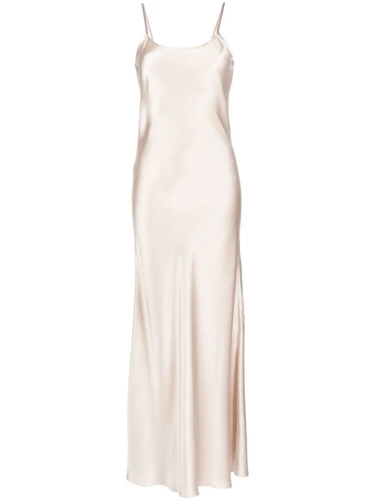 VOZ liquid silk slip dress - Neutrals Cover