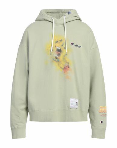 Maison Mihara Yasuhiro Man Sweatshirt Light green Cotton Cover