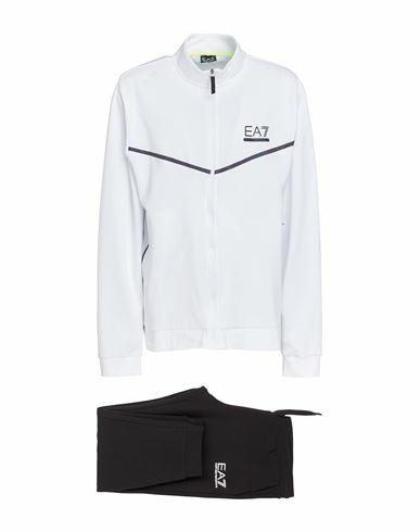 Ea7 Man Tracksuit White Cotton, Polyester, Elastane Cover