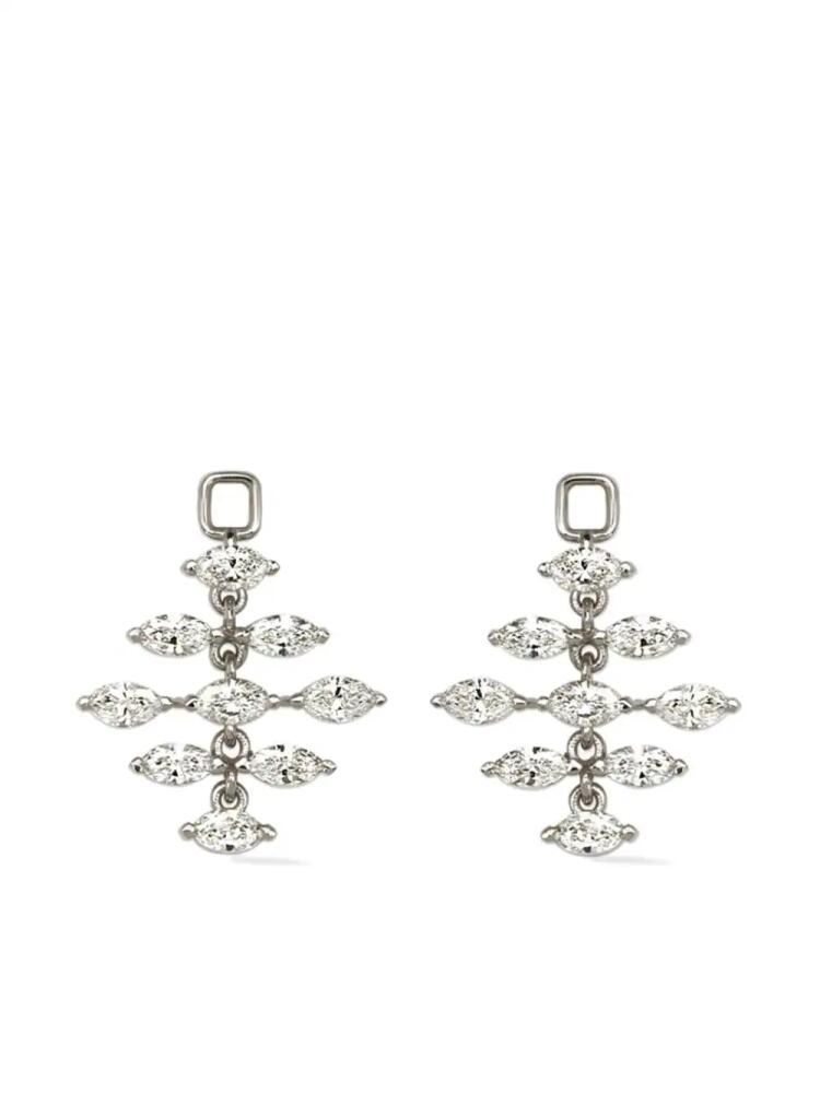 Lark & Berry 14kt white gold detachable diamond earrings - Silver Cover