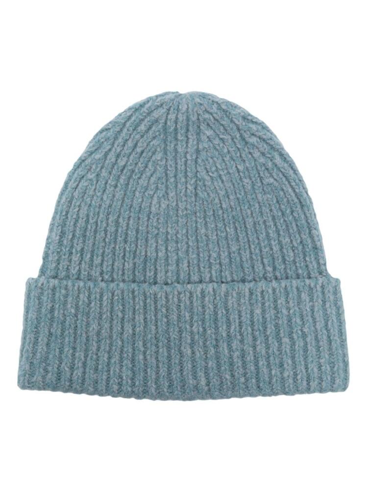 Acne Studios ribbed-knit beanie - Blue Cover