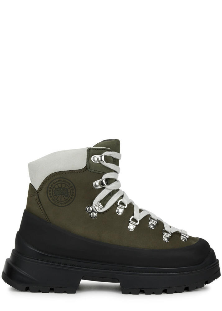 Canada Goose Journey Leather Ankle Boots - Khaki Cover