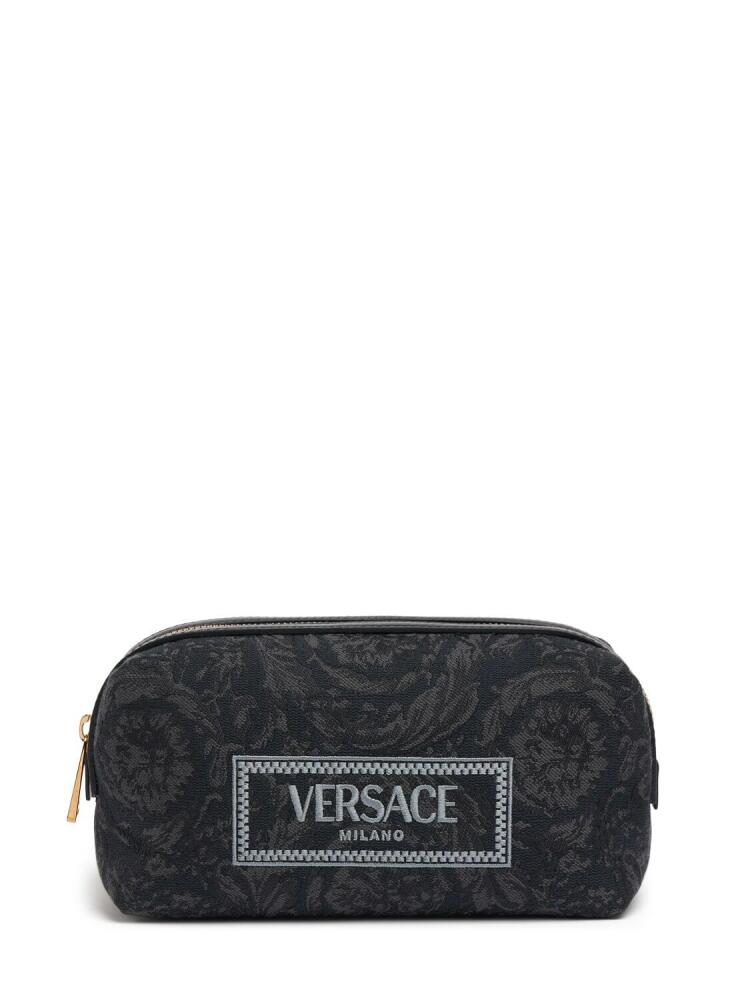 VERSACE Barocco Embroidery Jacquard Beauty Pouch Cover