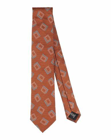 Fiorio Man Ties & bow ties Brown Silk Cover