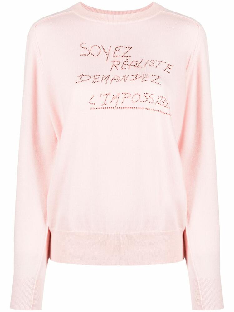 Sonia Rykiel rhinestone-embellished jumper - Pink Cover