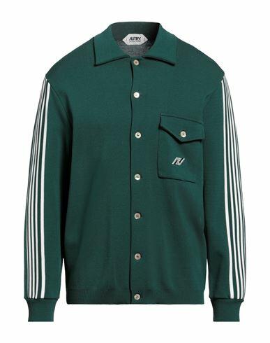 Autry Man Cardigan Emerald green Viscose, Polyamide Cover