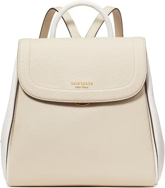 Kate Spade New York Knott Colorblocked Pebbled Leather Backpack (Mountain Pass Multi) Weekender/Overnight Luggage Cover