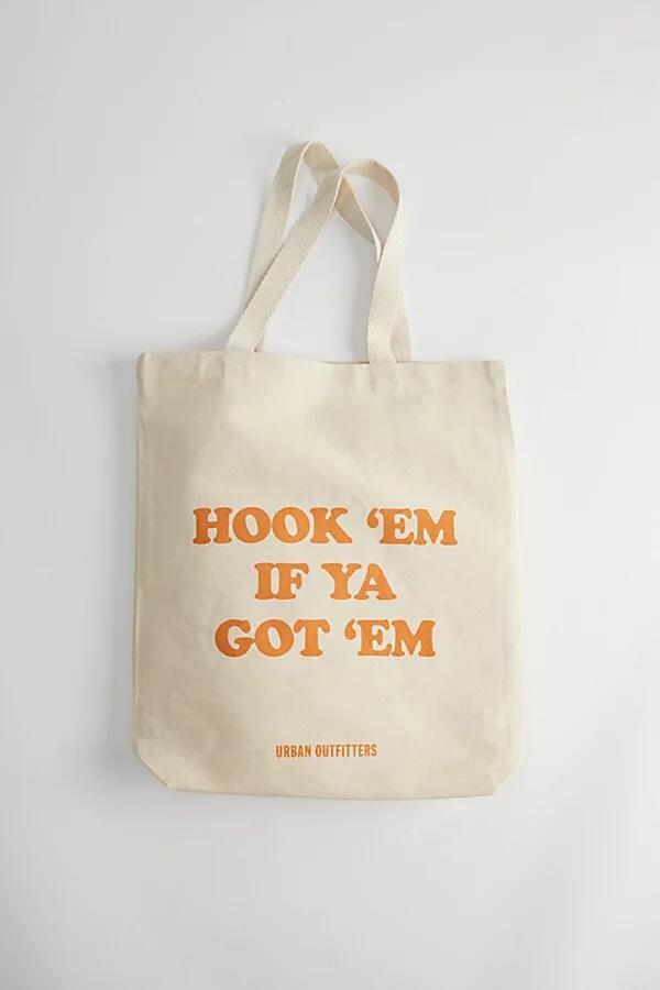 Hook 'Em If Ya Got 'Em Tote Bag in Neutral Cover