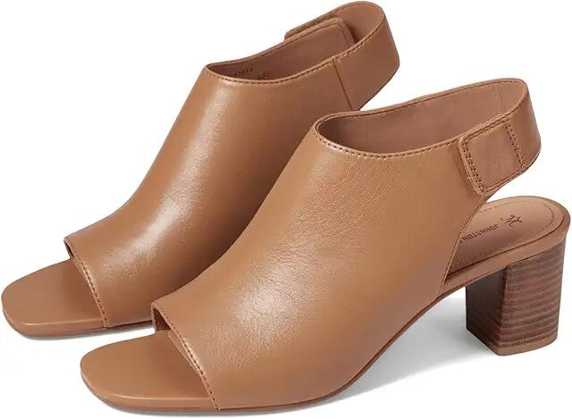 Johnston & Murphy Evelyn Open Toe Bootie (Tan) Women's Shoes Cover