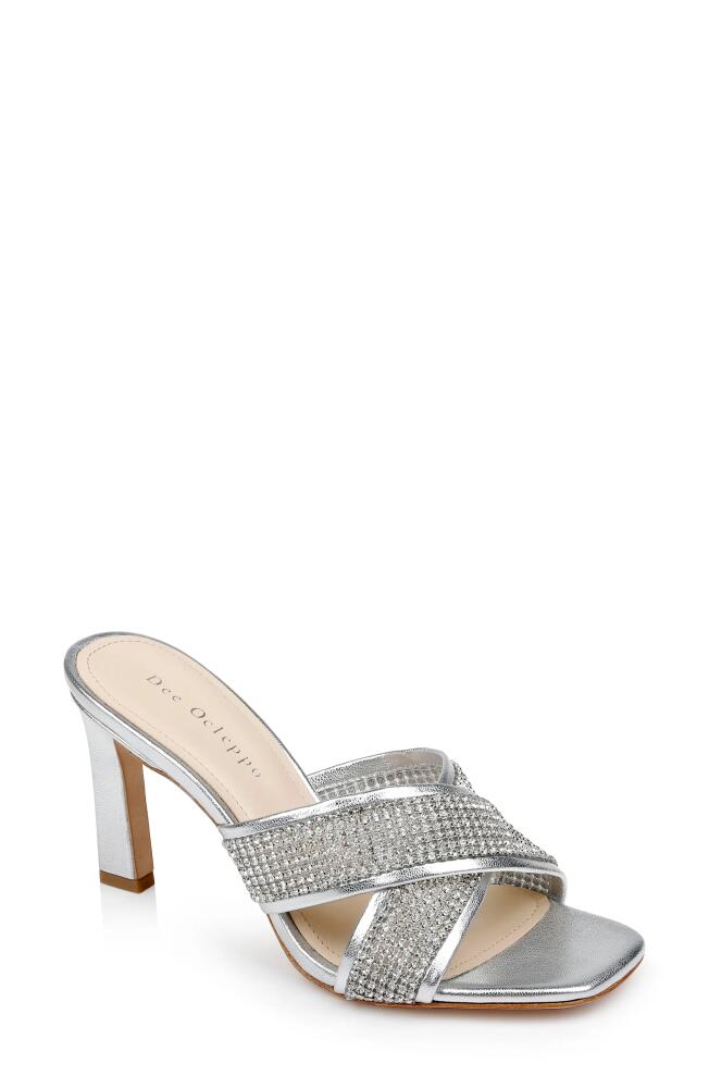 Dee Ocleppo Ireland Slide Sandal in Silver Leather Cover