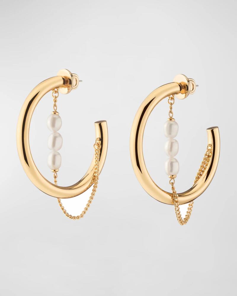 DEMARSON Freshwater Pearl Miley Hoop Earrings Cover