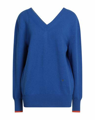 Victoria Beckham Woman Sweater Blue Cashmere, Elastane Cover