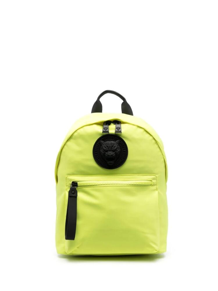 Plein Sport logo-plaque neon backpack - Yellow Cover