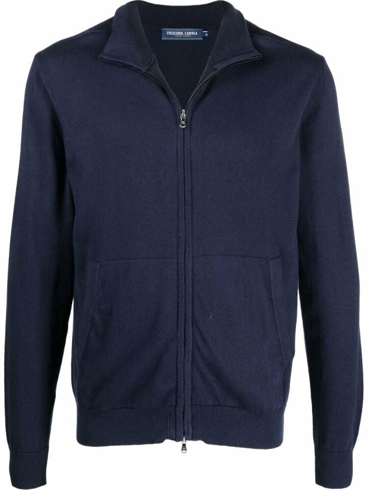 Frescobol Carioca zip-up knit cardigan - Blue Cover