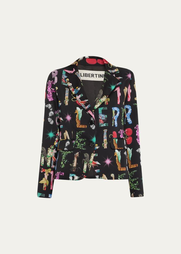 Libertine Deco Letters Short Blazer Jacket Cover