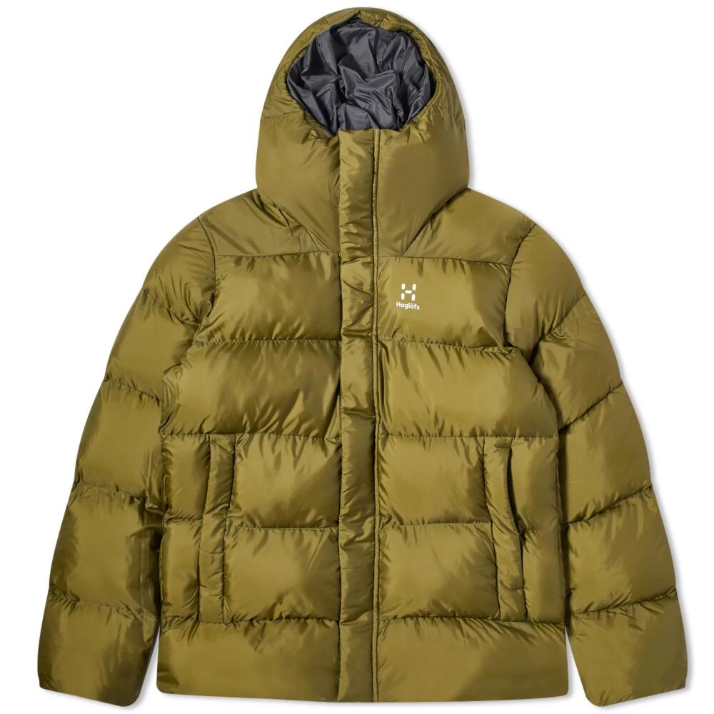 Haglofs Men's Puffy Mimic Hooded Jacket in Olive Green Cover