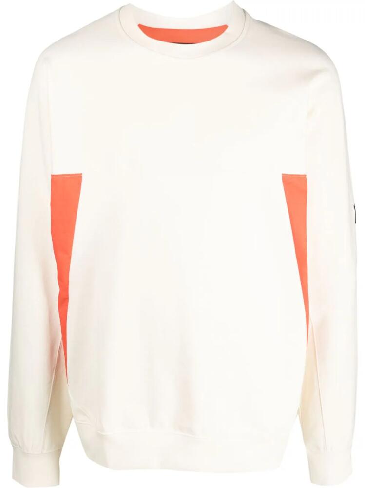 Y-3 logo-patch crew-neck sweatshirt - Neutrals Cover