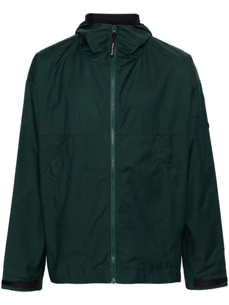 District Vision zipped hooded jacket - Green Cover