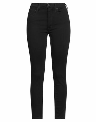 People Woman Pants Black Cotton, Elastomultiester, Elastane Cover