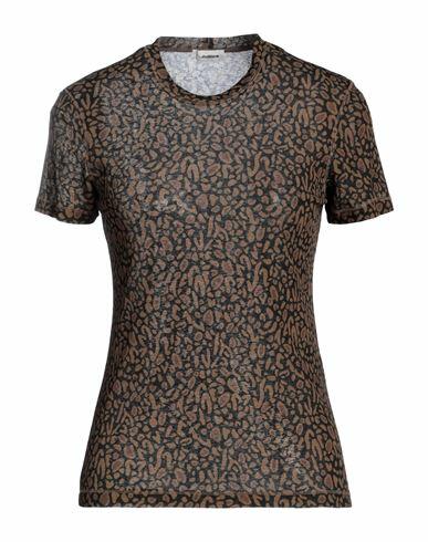 Nanushka Woman T-shirt Brown Recycled polyester Cover