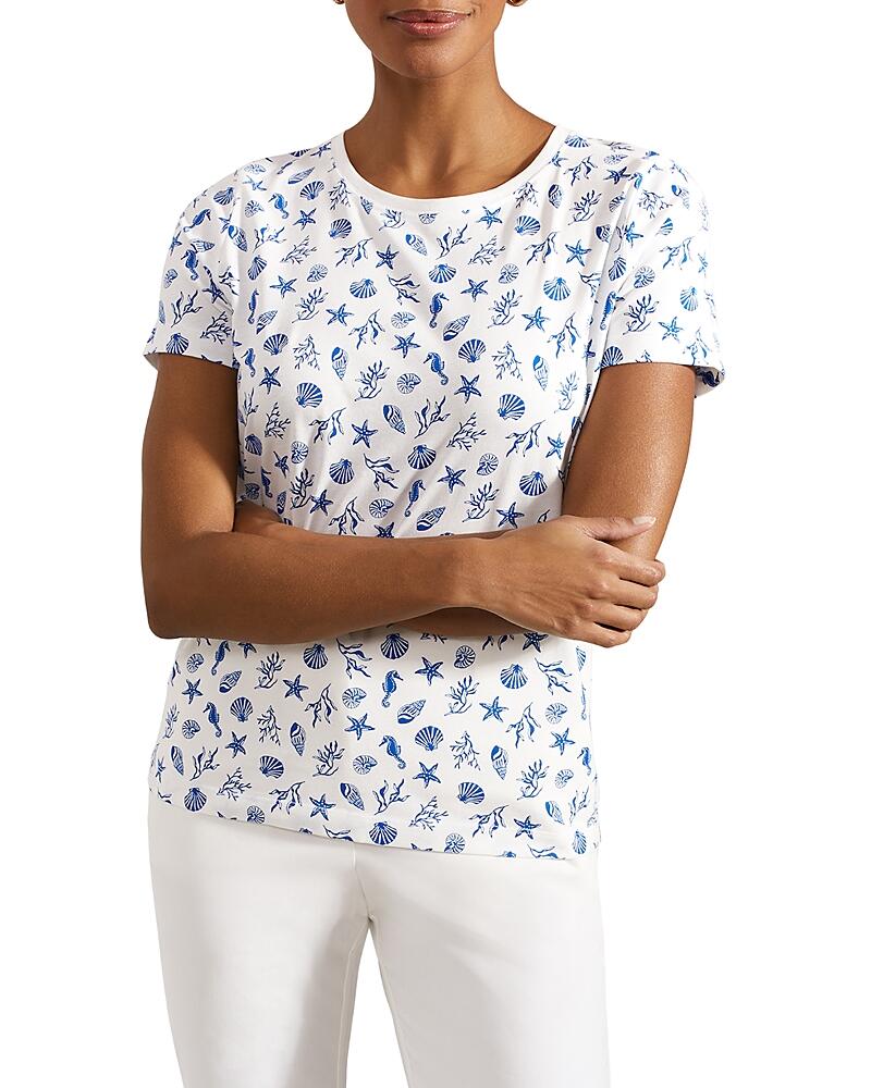 Hobbs London Pixie Cotton Printed Tee Cover