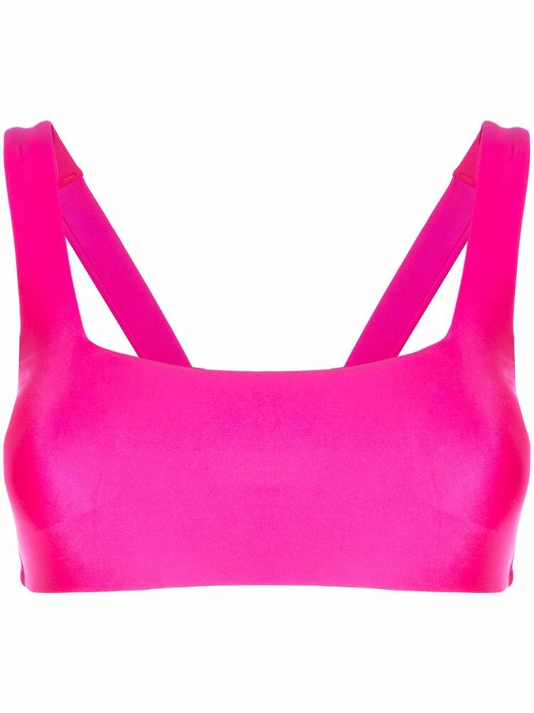 Duskii square neck bikini top - Pink Cover