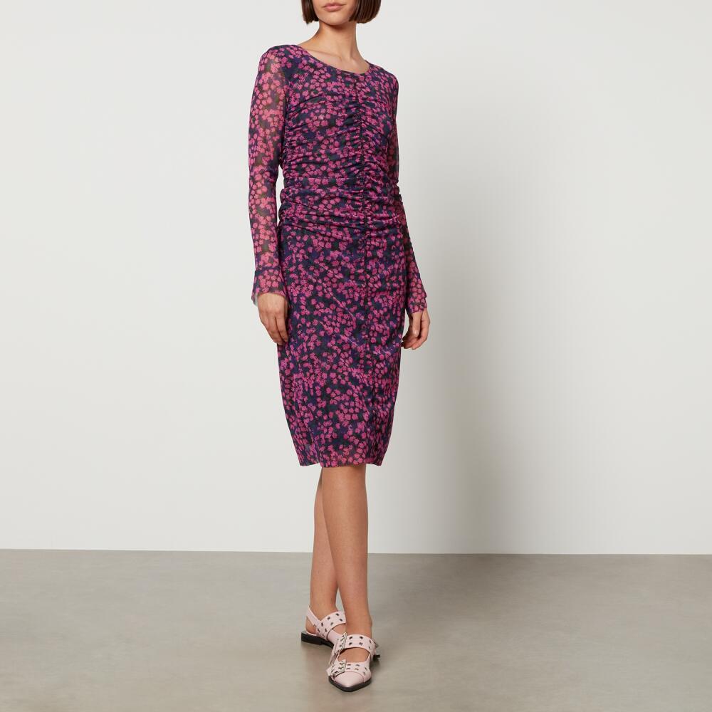 Baum Und Pferdgarten Janis Floral-Print Mesh Dress Cover