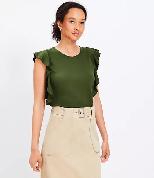 Loft Ruffle Sleeve Top Cover