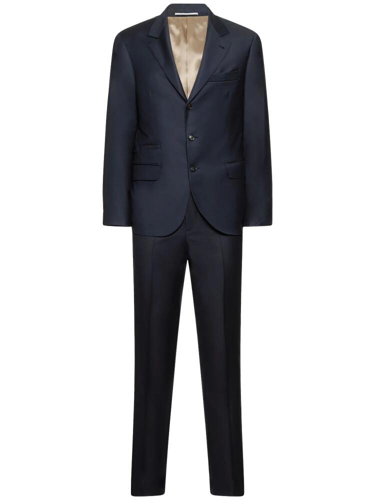 BRUNELLO CUCINELLI Wool Double Breasted Suit Cover