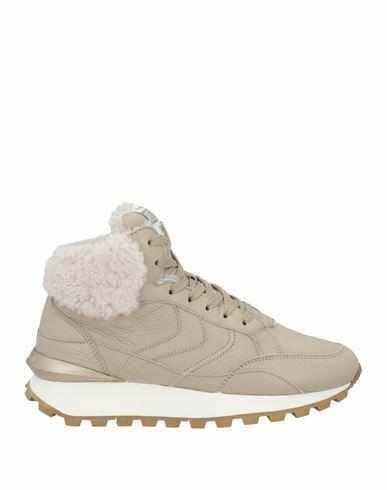 Voile Blanche Woman Sneakers Khaki Leather Cover