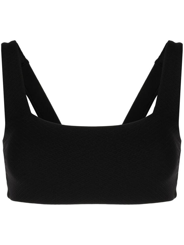 Duskii Jackie square neck bikini top - Black Cover