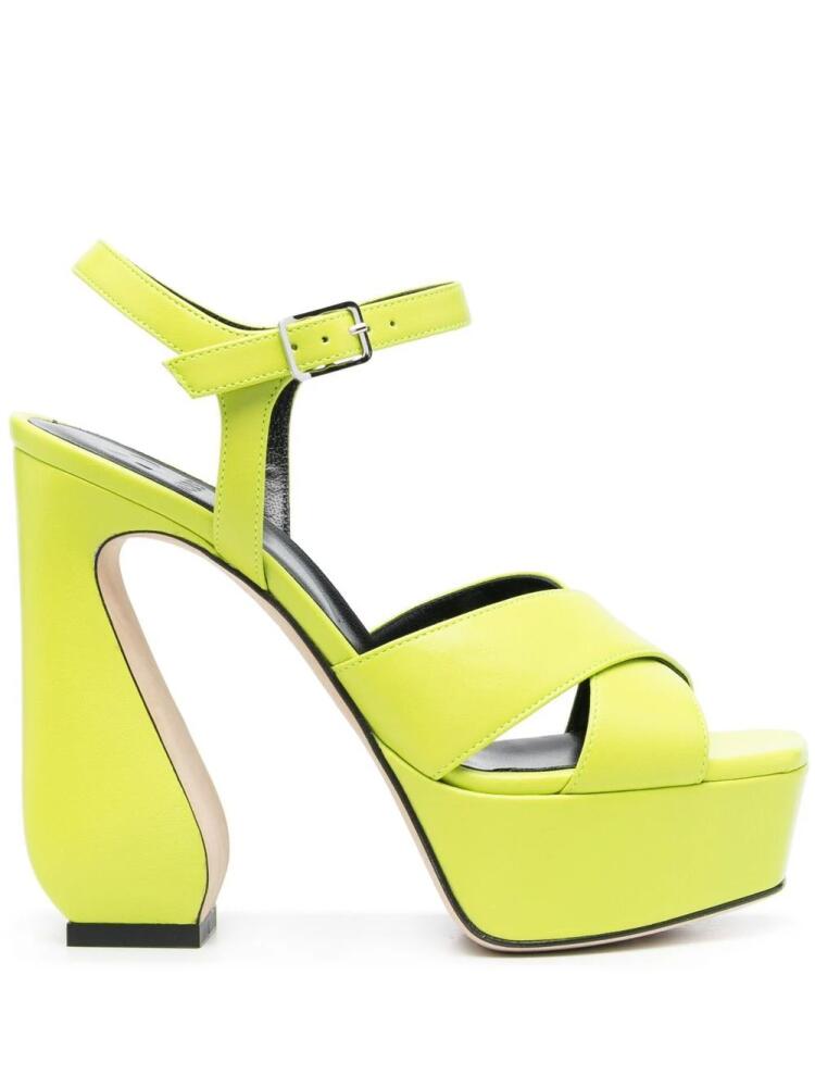 Si Rossi sculpted-heel sandals - Green Cover