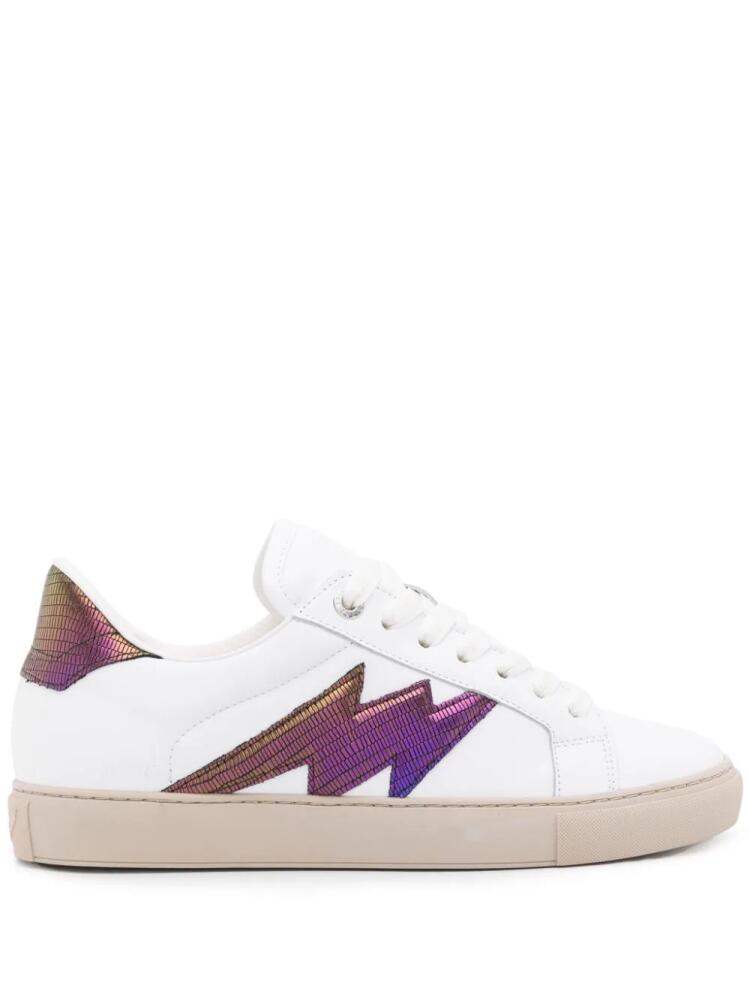 Zadig&Voltaire La Flash metal sneakers - White Cover