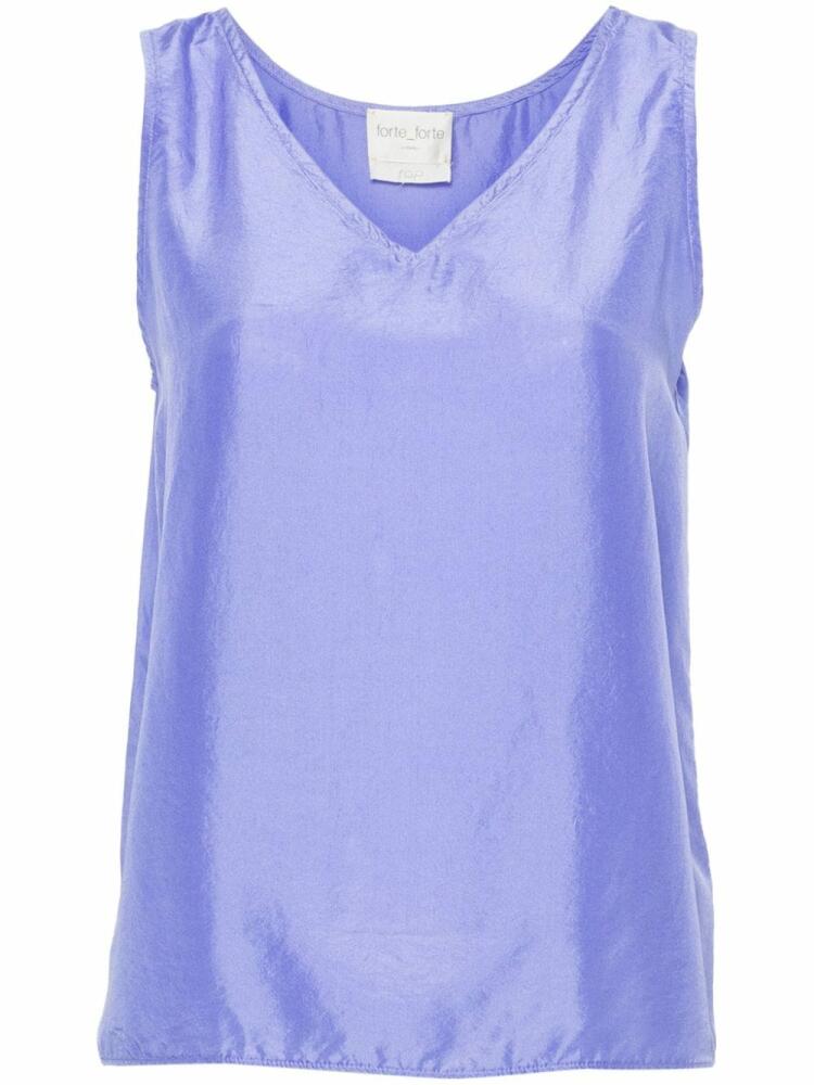 Forte Forte sleeveless silk T-shirt - Purple Cover