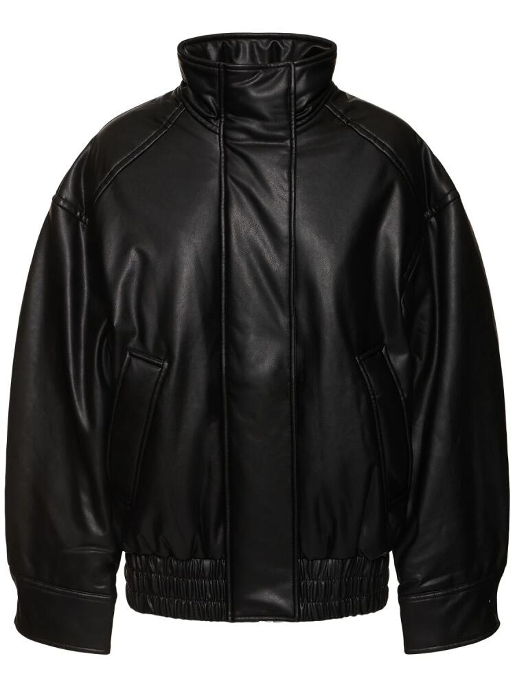 ACNE STUDIOS Osmak Faux Leather Bomber Jacket Cover