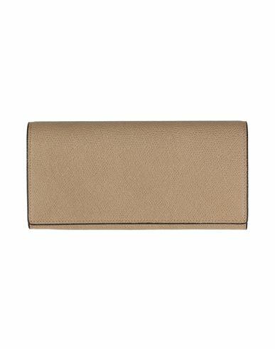 Valextra Woman Wallet Khaki Calfskin Cover