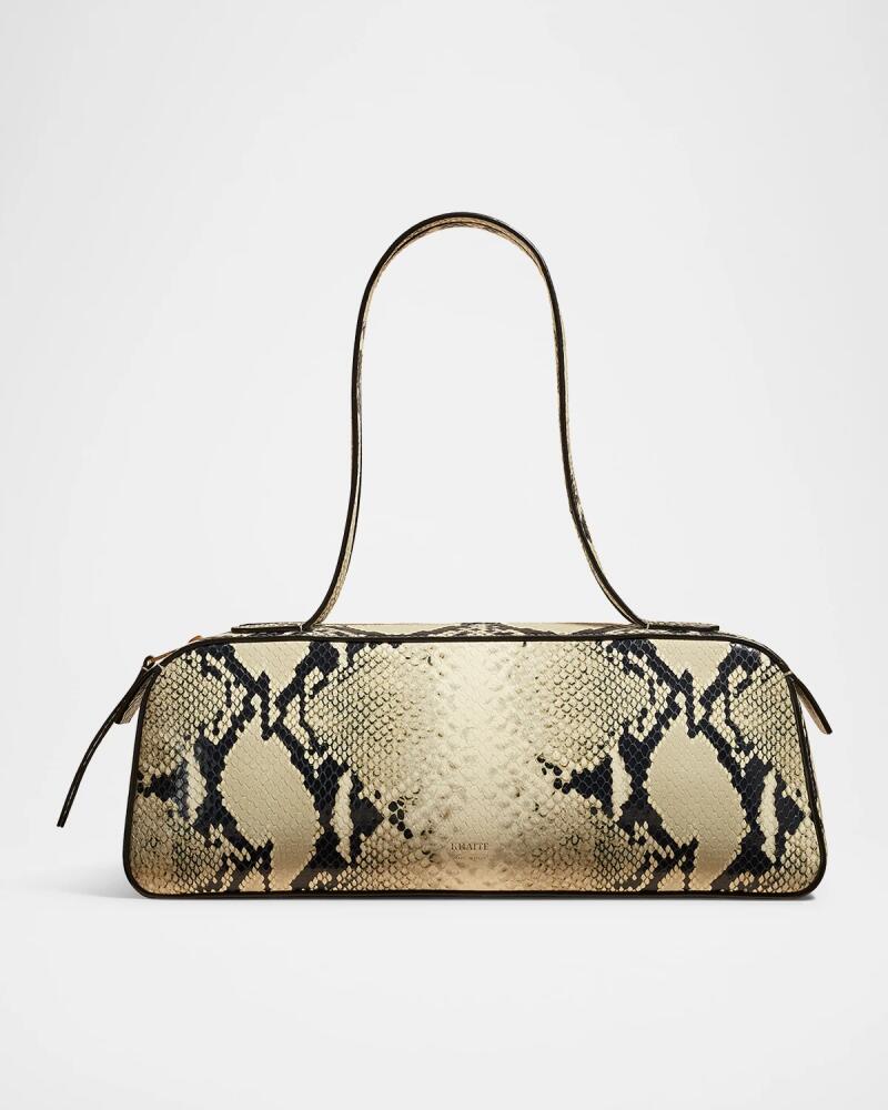 Khaite Simona Python-Embossed Leather Shoulder Bag Cover