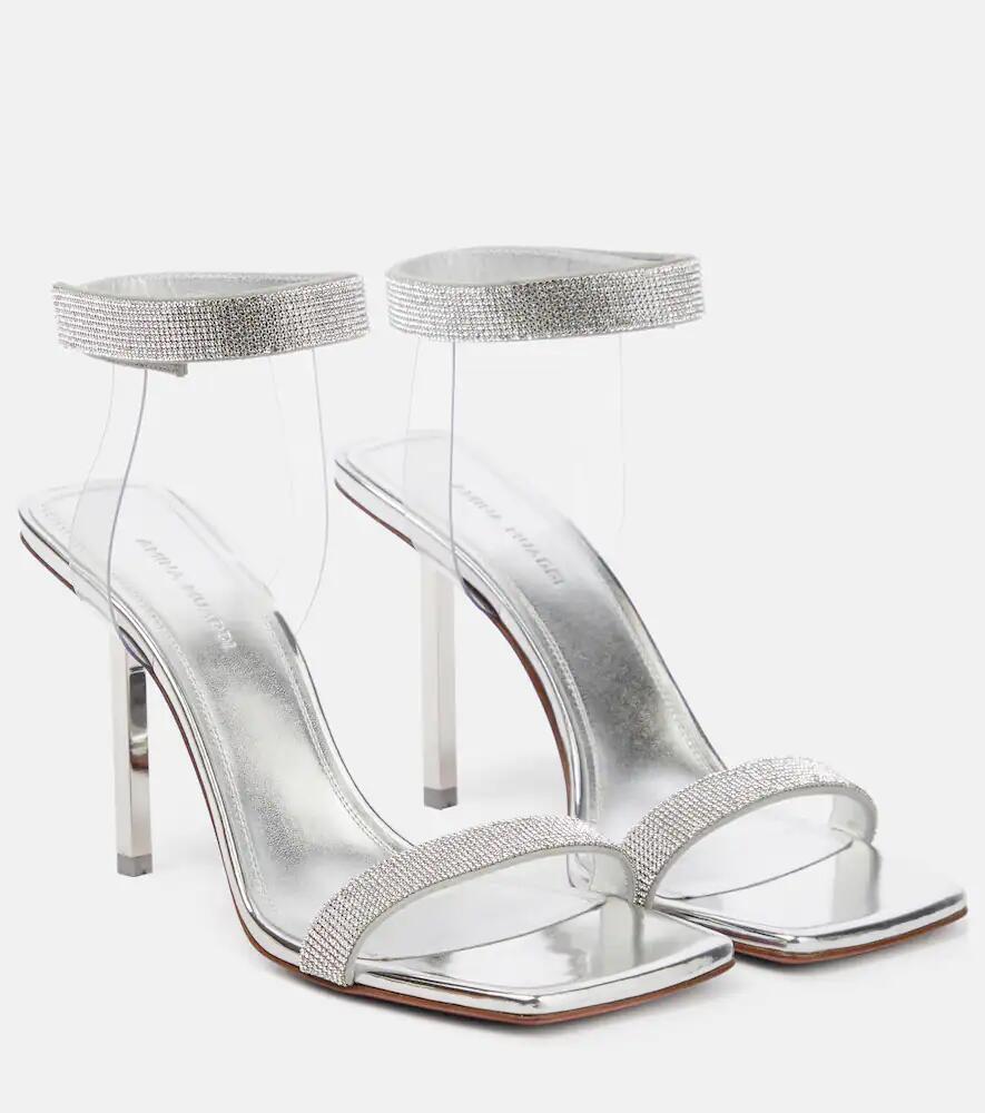 Amina Muaddi Rih mirrored sandals Cover