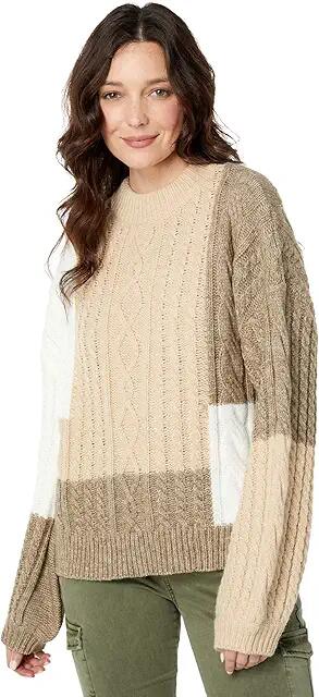 en saison Baylor Sweater (Natural Multi) Women's Clothing Cover