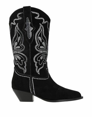 Lola Cruz Woman Boot Black Leather Cover