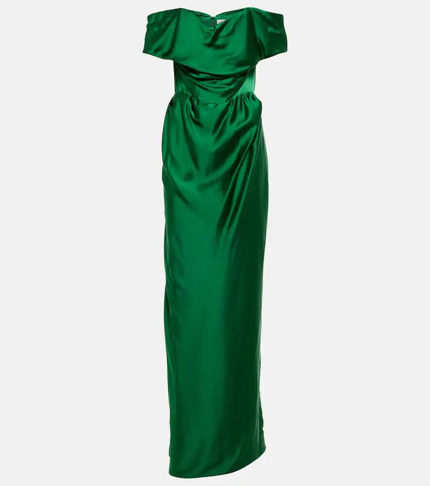 Vivienne Westwood Off-shoulder satin gown Cover