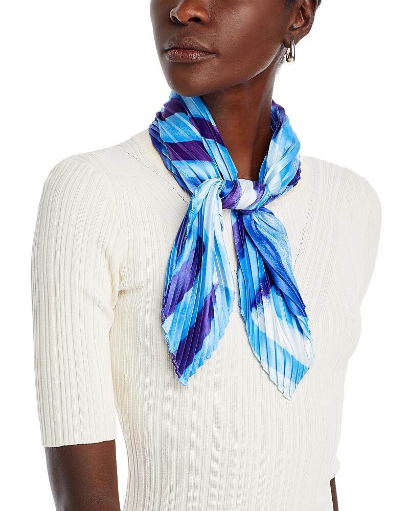 Echo Mosaic Stripe Pleated Scarf Cover