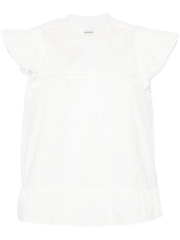 Zadig&Voltaire Tolded organic-cotton blouse - White Cover