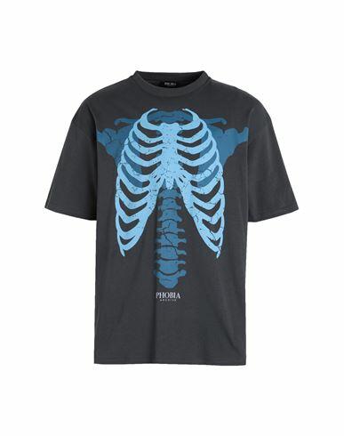 Phobia Archive T-shirt With Bones Man T-shirt Lead Cotton Cover